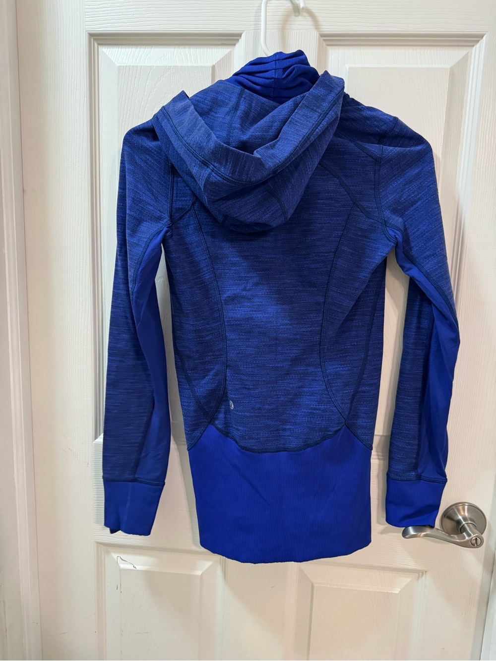 Lululemon | Daily Practice Casual Activewear Hoodie Space Dye Blue Jacket Size 2 - Picture 9 of 14